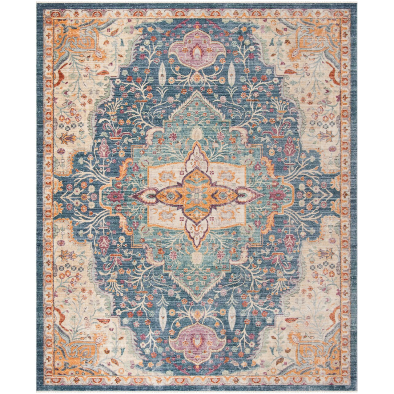 Safavieh Illusion Collection Ill707H Blue / Purple Rug Traditional Carpet Rug